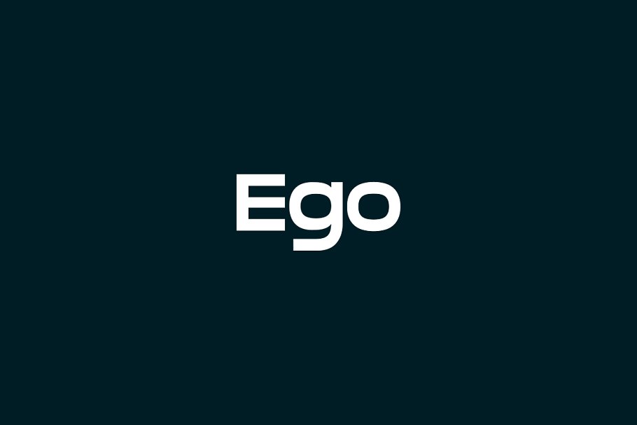 Пример шрифта Ego #1